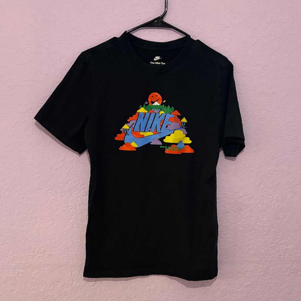 Nike Black Tee With Colorful Graphic